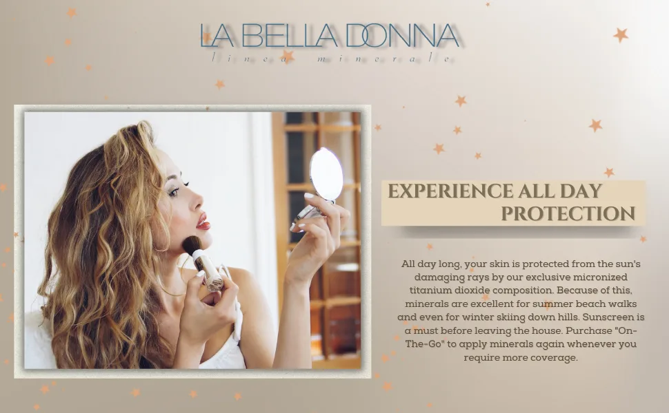 Minerals on the Go - (Dispensing Brush w/Loose Foundation) in Honey - Experience All Day Protection