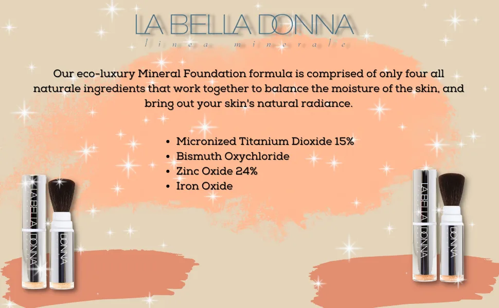 Minerals on the Go - (Dispensing Brush w/Loose Foundation) in Honey - La Bella Donna