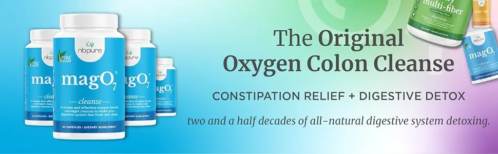 nbpure Mag O7 Oxygen Digestive System Cleanser Capsules, 180 Count 180 Count (Pack of 1) - nbpure mag o7