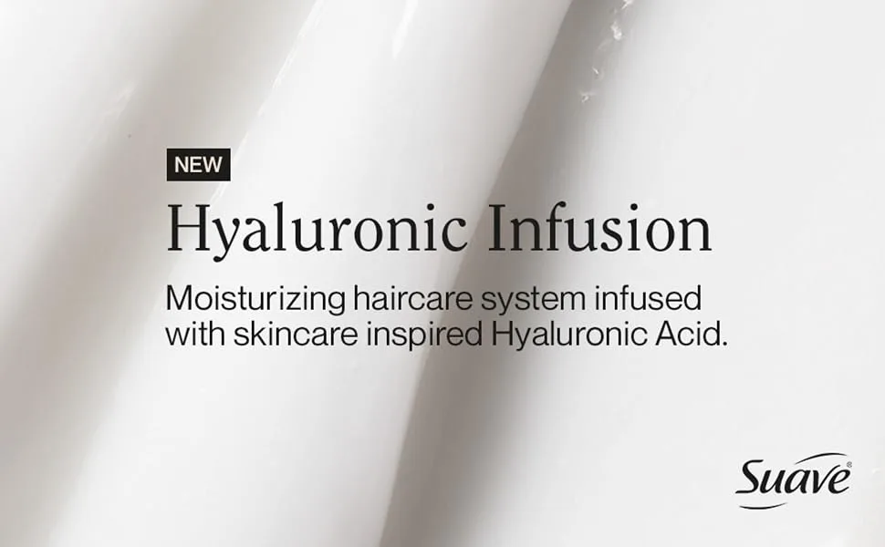 Suave Hyaluronic Infusion Moisturizing Conditioner Long Lasting Hydration for Dry Dehydrated Hair with Hyaluronic Acid 28 oz - image