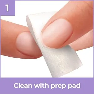 KISS imPRESS No Glue Mani Press-On Nails Design 'As It Was' Neutral/green Medium Size Almond Shape Includes 30 Nails Prep Pad Instructions Sheet 1 Manicure Stick 1 Mini File - image