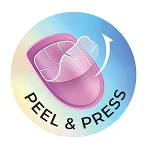 KISS imPRESS No Glue Mani Press-On Nails Color FX 'Connection' Light White Short Size Squoval Shape Includes 30 Nails Prep Pad Instructions Sheet 1 Manicure Stick 1 Mini File - image
