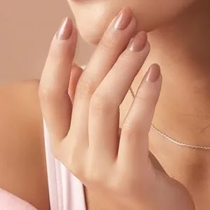 KISS imPRESS No Glue Mani Press-On Nails Color 'Instinct' Light Pink Short Size Squoval Shape Includes 30 Nails Prep Pad Instructions Sheet 1 Manicure Stick 1 Mini File - image