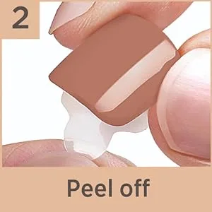 KISS imPRESS No Glue Mani Press-On Nails Color 'Instinct' Light Pink Short Size Squoval Shape Includes 30 Nails Prep Pad Instructions Sheet 1 Manicure Stick 1 Mini File - image