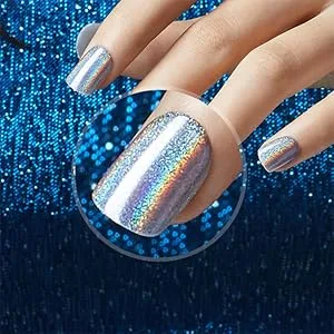 KISS imPRESS No Glue Mani Press-On Nails Color FX 'Infinity' Dark Purple Short Size Squoval Shape Includes 30 Nails Prep Pad Instructions Sheet 1 Manicure Stick 1 Mini File - image