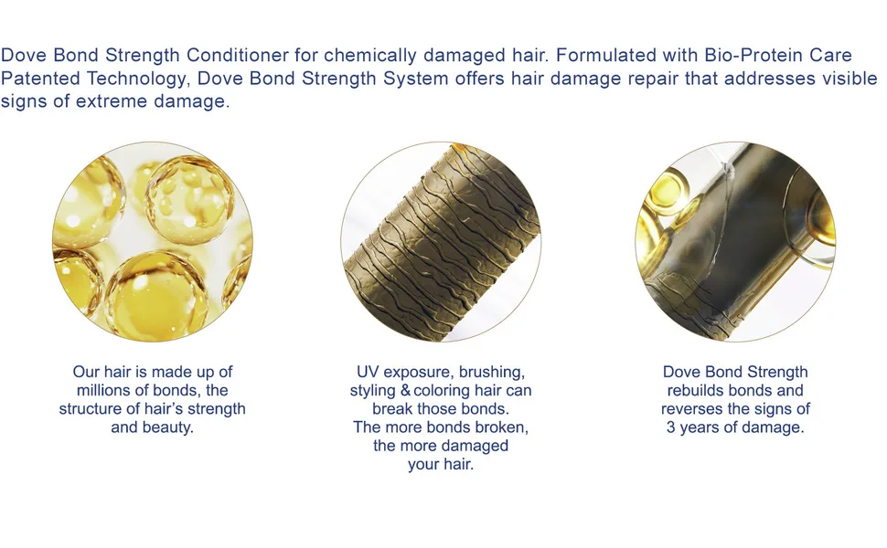 Dove Damage Therapy Conditioner Bond Strength for Damaged Hair with BIO PROTEIN CARE 12 oz - Module 3