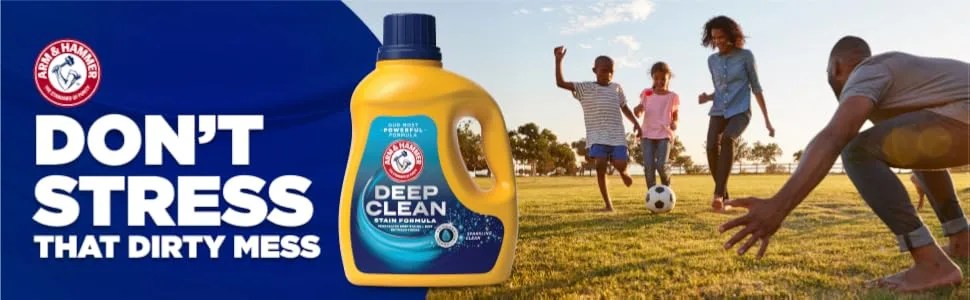 ARM & HAMMER Deep Clean Stain Formula Liquid Laundry Detergent 102 fl oz 68 Loads - ARM & HAMMER Deep Clean Stain Formula