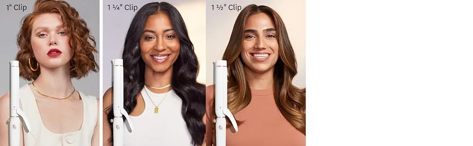 T3 Switch Kit Professional Ionic Interchangeable Curling Iron with 3 Ceramic Clip & Wand Long Barrels for Curling and Waving 9 Adjustable Heat Settings & Ion Generator White/Rose Gold SWITCH KIT CLASSIC TRIO - T3 Micro, Curling Iron, Switch Kit