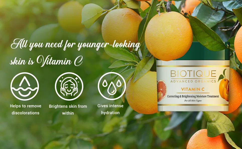 Biotique Vitamin C Correcting Face Cream all Skin Types Vitamin C Moisturizer 50g - product information 2
