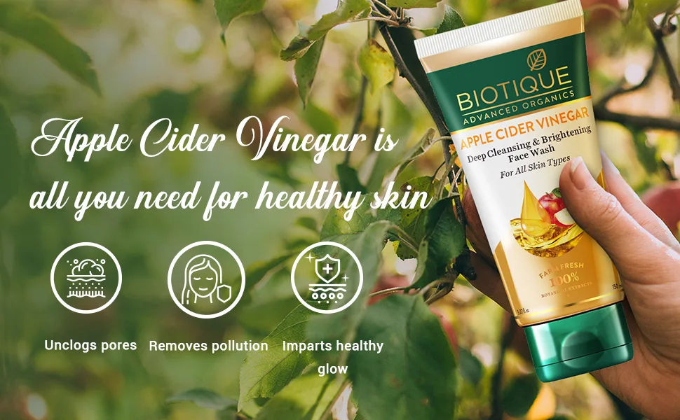 Biotique Apple Cider Vinegar Deep Cleansing Face Wash 150 ml - product information 2