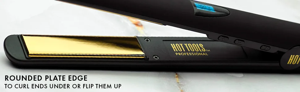 Hot Tools Professional Titanium Ceramic 1" Digital Flat Iron 1 ct. - flatiron; flatirons; straightener; straighteners; hairstraightener; hairstraighteners; titanium