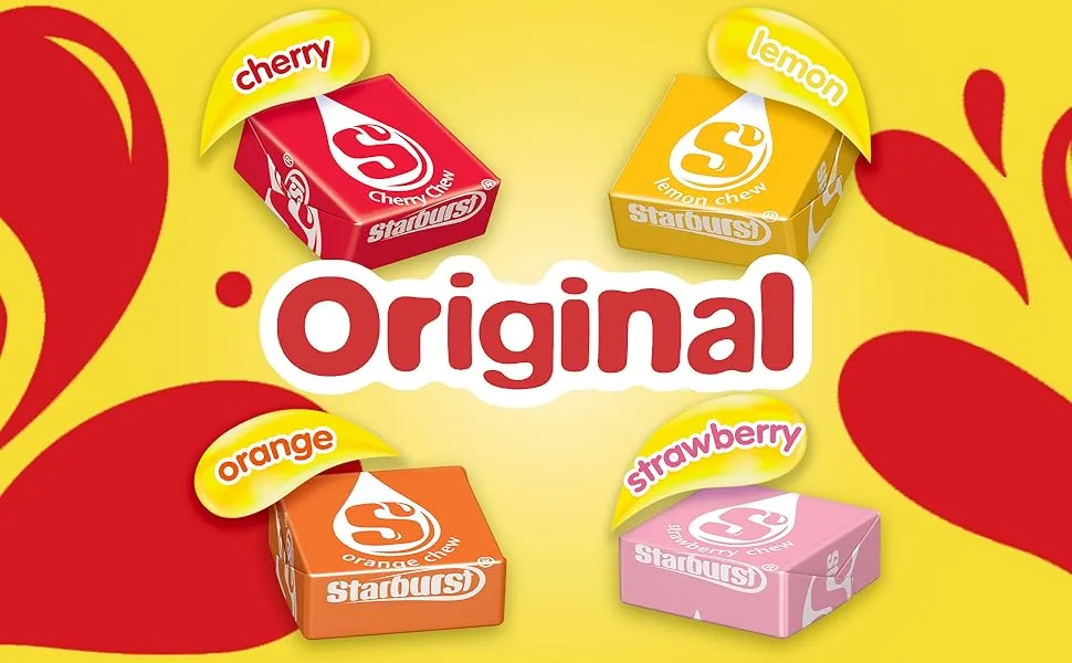 STARBURST Original Fruit Chews Chewy Summer Candy Sharing Size Bag 15.6oz - assorted candy, bulk candy, candies