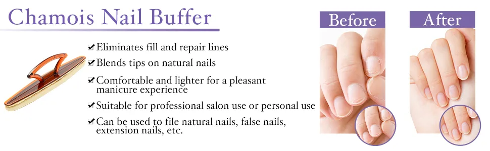 Chamois Buffer And Buffing Cream | Buff And Shine Dull Nails While Softening Cuticles | Assists With Fill And Repair Lines | 1.75 Oz. Set - Winning Nails Chamois Buffer & Buffing Cream 1.75 Oz. Bundle