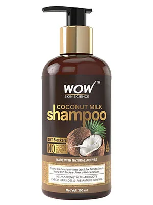 WOW Coconut Milk No Sulphate Parabens Silicones Salt andColour Shampoo 300mL - product information 2