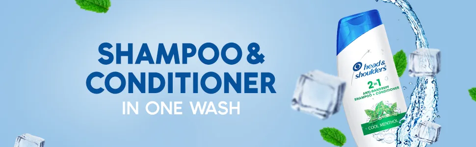 Head & Shoulders Cool Menthol 2-in-1 Shampoo + Conditioner (180ml) - product information 2