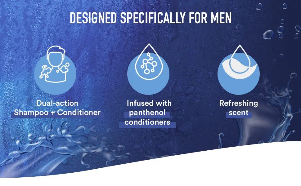 Suave 2 in 1 Shampoo and Conditioner Ocean Charge 28 oz - Image