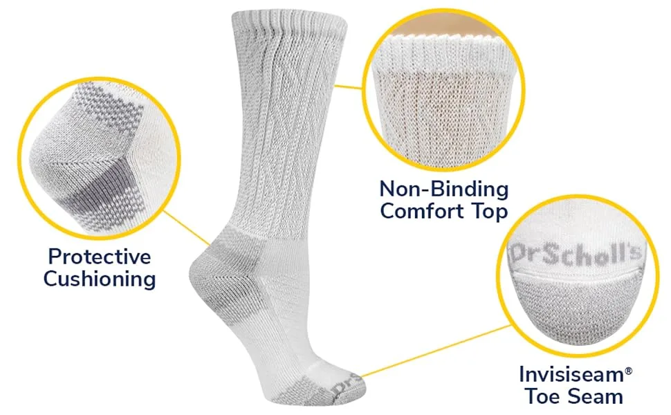 Dr. Scholl's Women's Advanced Circulatory 4-10 White - Knee High (2 Pairs) - image