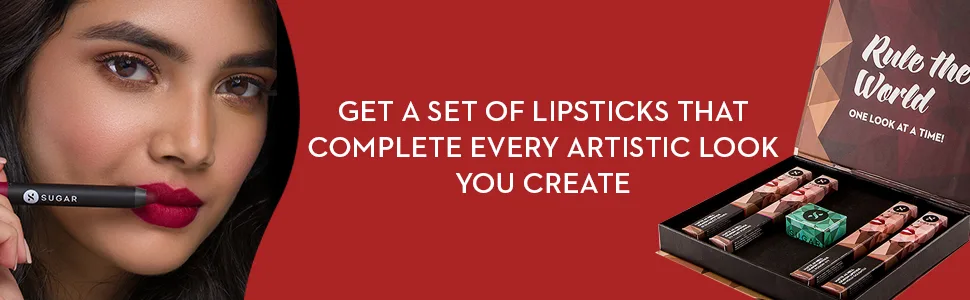 SUGAR Cosmetics Matte As Hell Crayon LipstickSugar Cosmetics Matte As Hell Nude Vs Bold Crayon Lipstick Gift BoxHighly pigmented Creamy Texture Long lasting Matte Finish - product information 2