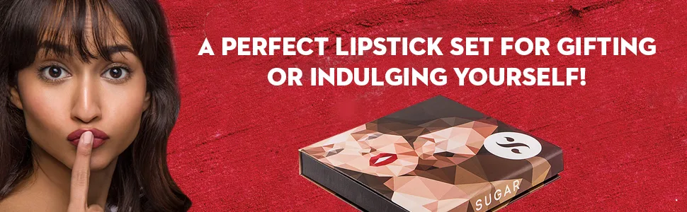 SUGAR Cosmetics Matte As Hell Crayon LipstickSugar Cosmetics Matte As Hell Nude Vs Bold Crayon Lipstick Gift BoxHighly pigmented Creamy Texture Long lasting Matte Finish - product information 4