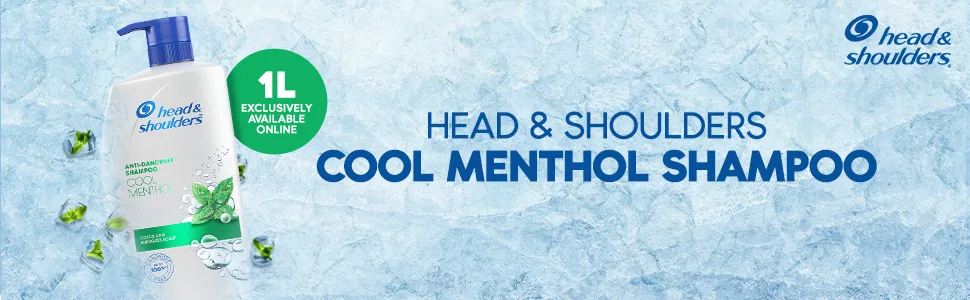 Head & Shoulders Anti-Dandruff Shampoo (Cool Menthol and Energizes Scalp) - 1L - product information 1