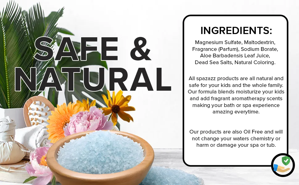 Spazazz Ocean Breeze Tranquility Crystals 17 oz - Spazazz Safe & Natural Ingredients
