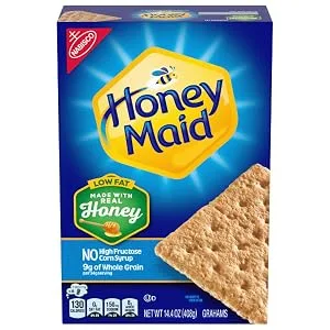 Honey Maid Low Fat Graham Crackers 12 - 14.4 oz Boxes - image
