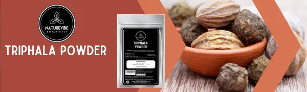 Naturevibe Botanicals Triphala Powder (8 Ounces) - Ayurvedic Formula for Detoxification & Rejuvenation - 100% Pure & Natural | Supports Immune System - Triphala Powder