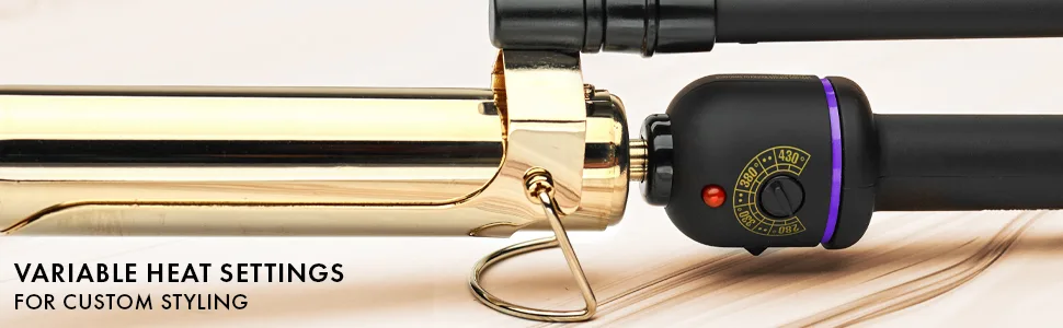 Hot Tools Pro Artist 24K Gold Marcel Iron | Long Lasting Curls Waves (1-1/4 in) 1-1/4 Inch BARREL 24K Gold Marcel Iron - marceliron; marcelirons; marcelcurlingiron; marcelcurlingirons; gold; hottools; longlastingcurls