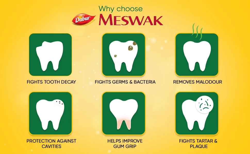 Dabur Meswak Toothpaste - 100g - product information 3