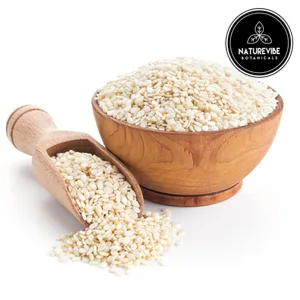 Naturevibe Botanicals Organic Sesame Seeds - 1lb , White | Gluten-Free & Non-GMO | Keto Friendly (16 Ounces) Packaging may vary - sesame seeds