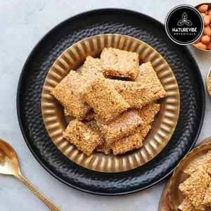 Naturevibe Botanicals Organic Sesame Seeds - 1lb , White | Gluten-Free & Non-GMO | Keto Friendly (16 Ounces) Packaging may vary - til chikki
