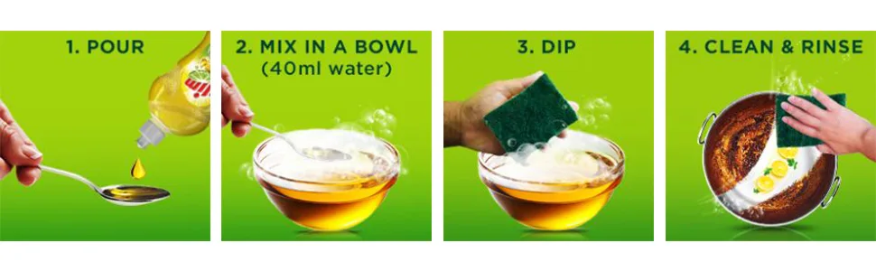 Vim Dishwash Gel - 500 ml (Lemon) - product information 3