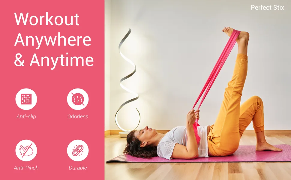  4 Sizes Perfect Stix Pull Up Resistance Bands for Women - Pull Up Assistance Exercise Bands. Resistance Bands for Working Out Stretching Powerlifting and Fitness - exercise bands resistance
