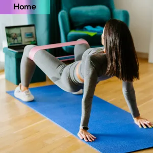 Perfect Stix Booty Bands - 3 Difficulties - Fabric Resistance Bands Set. Non Slip Stretch Bands. Exercise Bands for Legs and Butt. Includes a Pink Mesh Traveling Bag - stretch bands