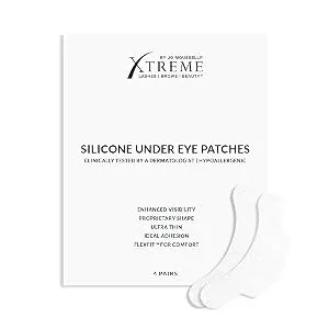 Xtreme Lashes Hypoallergenic Silicone Matte Under Eye Gel Patches | 4 Pairs - silicone eye patches