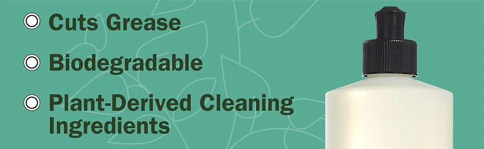 Mrs. Meyer's Clean Day Liquid Dish Soap Honeysuckle 16 Ounce - Cuts grease, biodegradable, plant-derived cleaning ingredients
