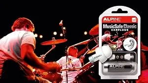 Alpine Hearing Protection MusicSafe Classic Earplugs for Musicians - MusicSafe Classic