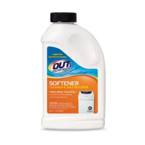 OUT Filter Mate Water Softener Cleaner and Salt Booster Powder 1 lb 6 oz Bottle 623 gm - softener