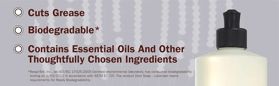 MRS. MEYER S CLEANDAY Dish Soap Lavender 16 floz - cuts grease biodegradable essential oils