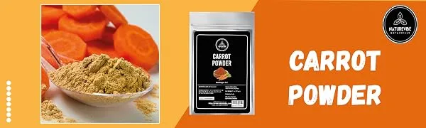 Naturevibe Botanicals Carrot Powder (8oz) - CARROT POWDER