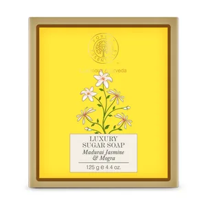 Forest Essentials Jasmine and Mogra Luxury Sugar Soap 125g - 5678