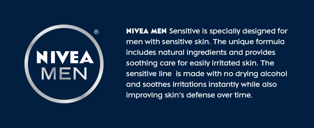Nivea Men Sensitive Skin & Stubble Shave Foam - Beard Softener For Men - 7 Fl Oz. Can - nivea, nivea men, sensitive skin, men sensitive, shave gel, shaving cream, hair clippers for men