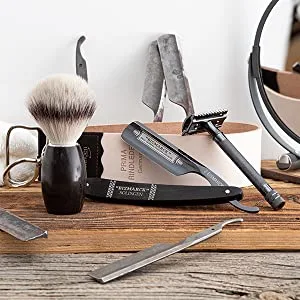 DOVO Gentleman Shave Ready Stainless Steel Straight Razor with Yew Wood Handle 5/8" - Preparation: