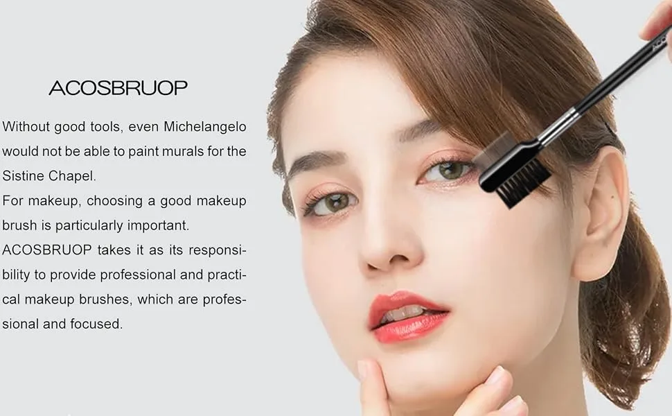 Eyebrow Brush and Eyelash Comb Eyelash Comb Separator for Remove Mascara Clumps Professional Beauty Cosmetic Tool - comb