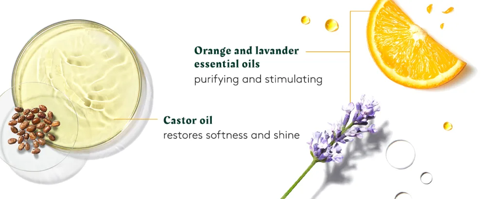Rene Furterer Head Spa COMPLEXE 5 Stimulating Plant Concentrate Pre-Shampoo Purifying Scalp Treatment 1.6 oz New formula! - Oragne and lavender essential oils, castor oil