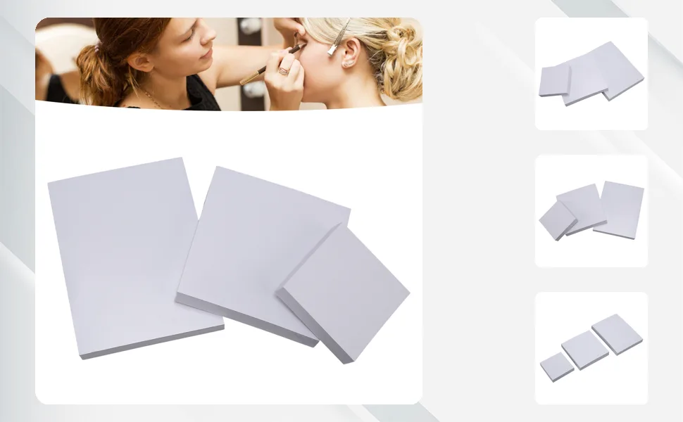 150 Sheets Nail Art Drawing Plates 3 Sizes Simple Design Waterproof Makeup Mixing Papers for Home Salon - 1410220166811-1