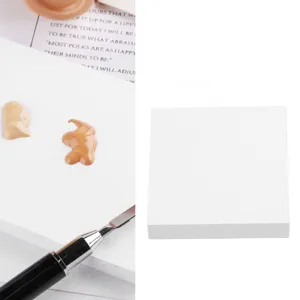 50 Pieces Nail Art Mixing Paper Disposable Double Sided Waterproof Medium Tear Off Makeup Mixing Paper - product information 3