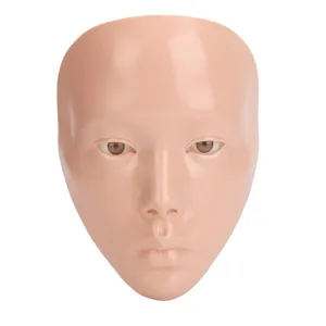 Makeup Practice Board Realistic Silicone Full Face Makeup Application Ideal for Makeup Beginners Beauty Trainers (Black) Black Pink - 1416230059012-3