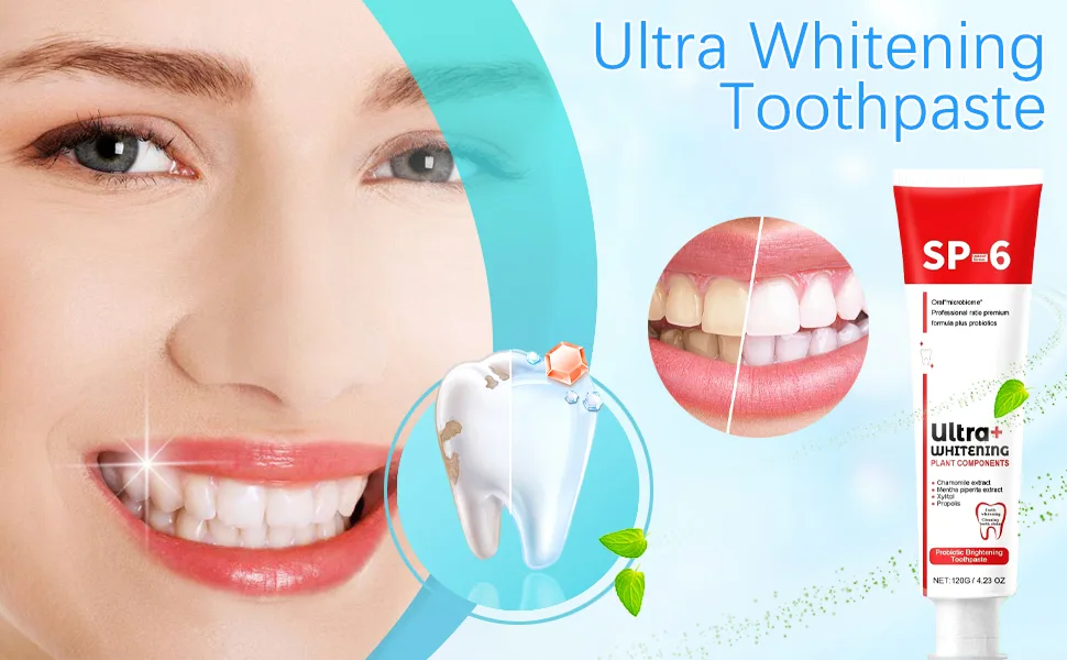 Super Probiotic Sp-6 Toothpaste Sp-6 Ultra Whitening Toothpaste Sp 6 Toothpaste Sp-6 Toothpaste Fresh Breath 9.8 oz - product information 1