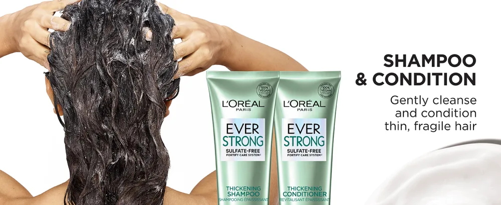 L'Oreal Paris Hair Expertise EverStrong Thickening Shampoo Rosemary 8.5 Fl Oz - Shampoo & Condition